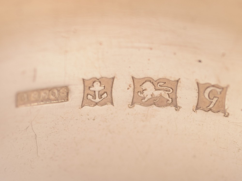 Set of 6 Vintage Silver Napkin Rings Numbered 1-6 View IV
