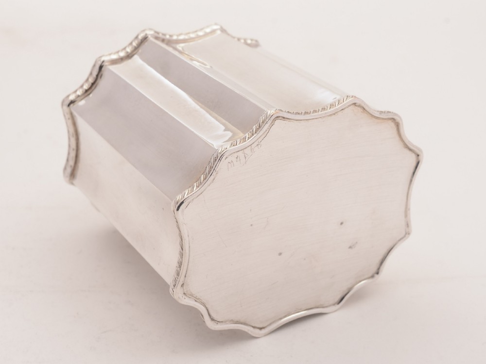 Edwardian Silver Plated Tea Caddy, Circa 1905 View II
