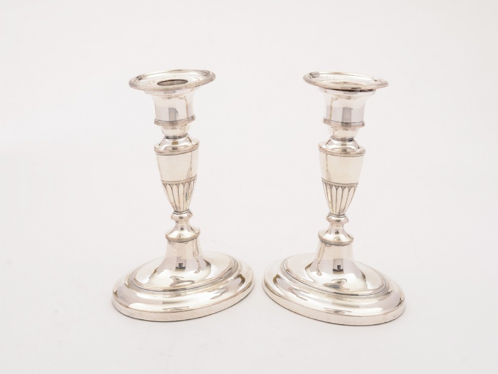 Pair of Victorian Silver Plated Candlesticks, Circa 1890