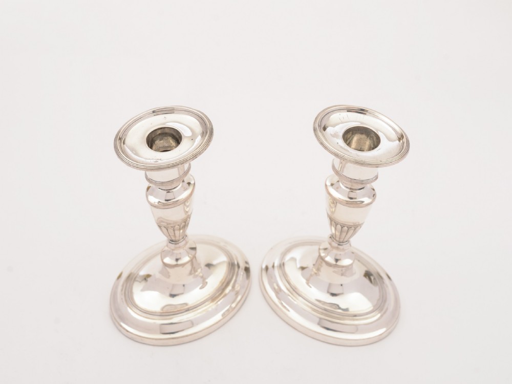 Pair of Victorian Silver Plated Candlesticks, Circa 1890 View II