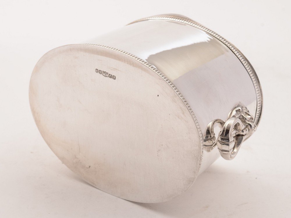 Superb Silver Plated Biscuit Box Circa 1920 View IV
