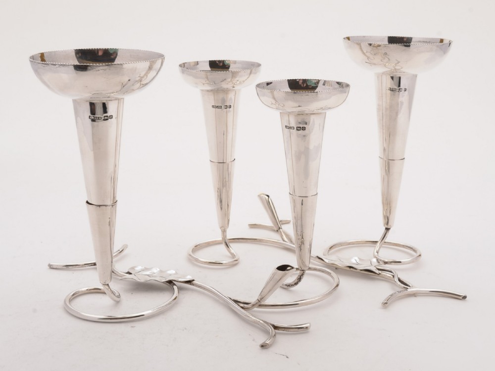 Fabulous Pair of Silver vases, Sheffield 1922 View II