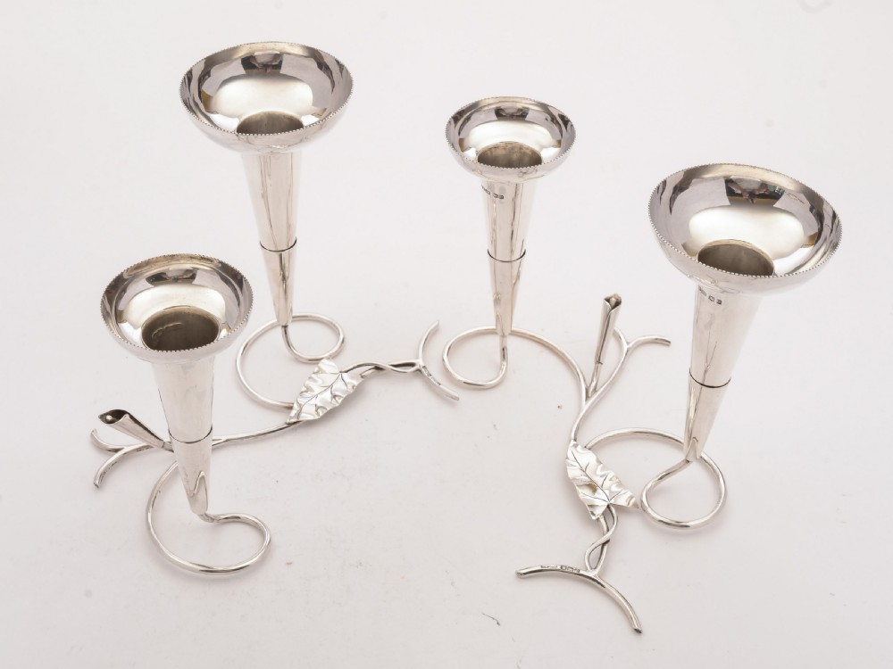 Fabulous Pair of Silver vases, Sheffield 1922 View III