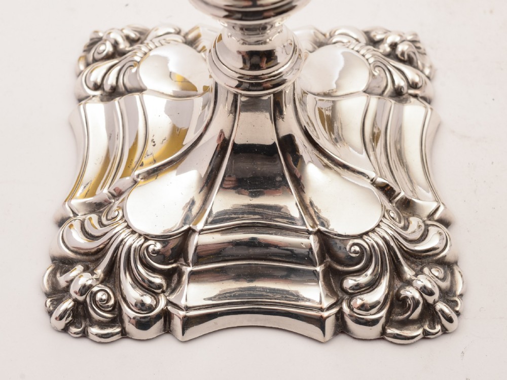 Stunning Silver Plated 4 Branch Candelabra, Circa 1880 View V