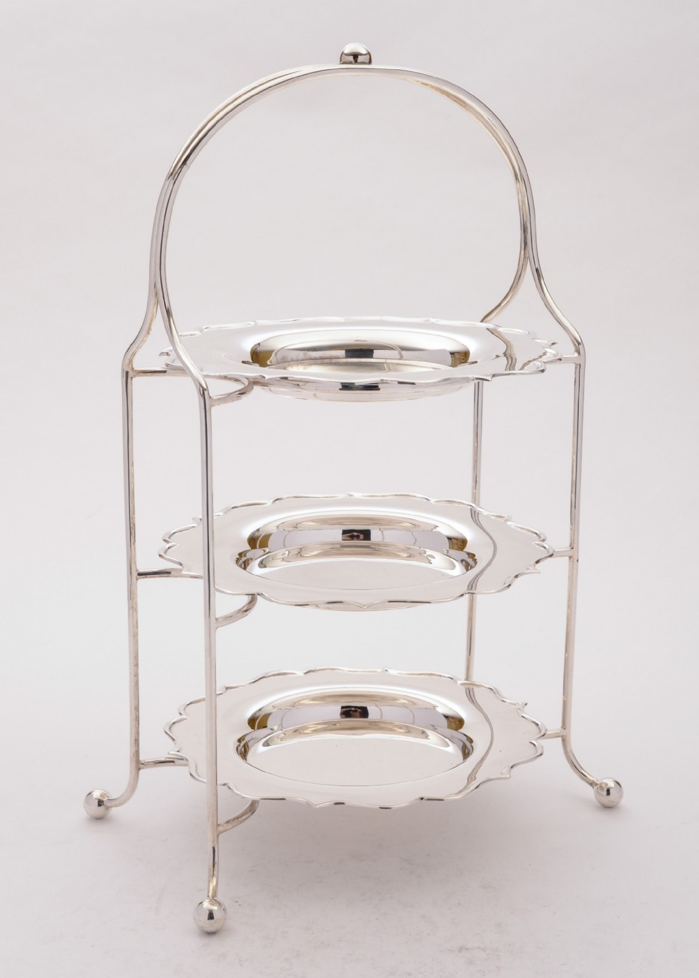 Superb Art Deco Three Tier Cake Stand, Circa 1930