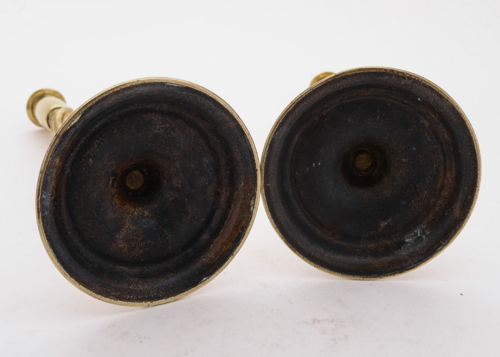 Lovely Pair of Brass Open Barley Twist Candlesticks, Circa 1920 View IV