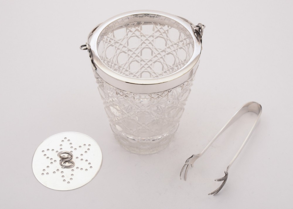 Lovely Edwardian Cut Glass Ice Bucket, Circa 1905 View III