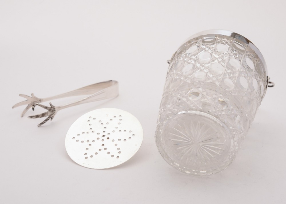 Lovely Edwardian Cut Glass Ice Bucket, Circa 1905 View V