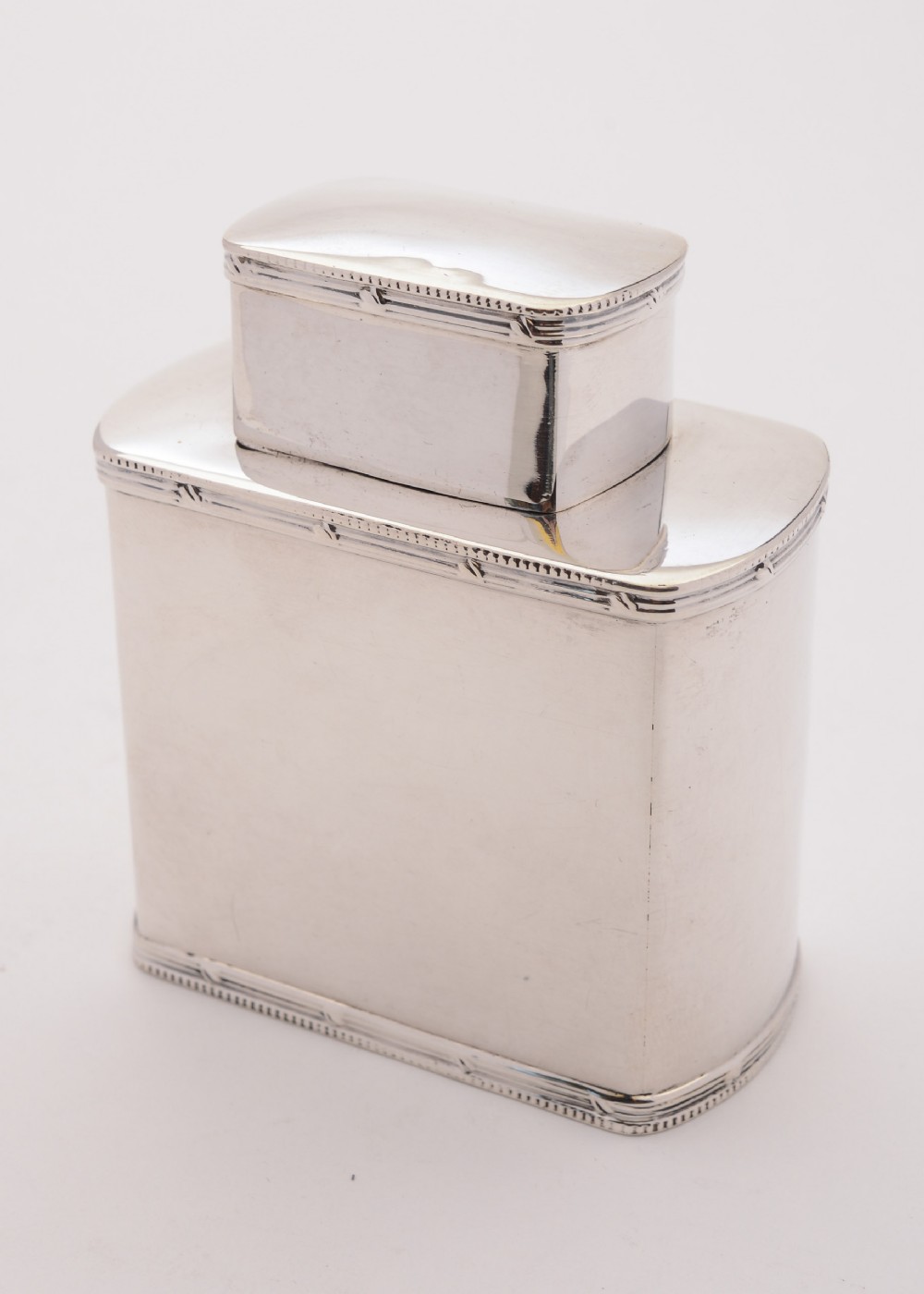 Good Silver Tea Caddy, Birmingham 1913