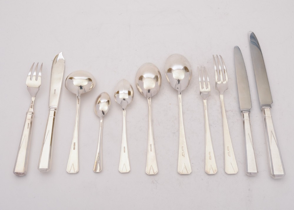 Fabulous Art Deco 94 Piece Silver Plated Canteen, Circa 1930  View V