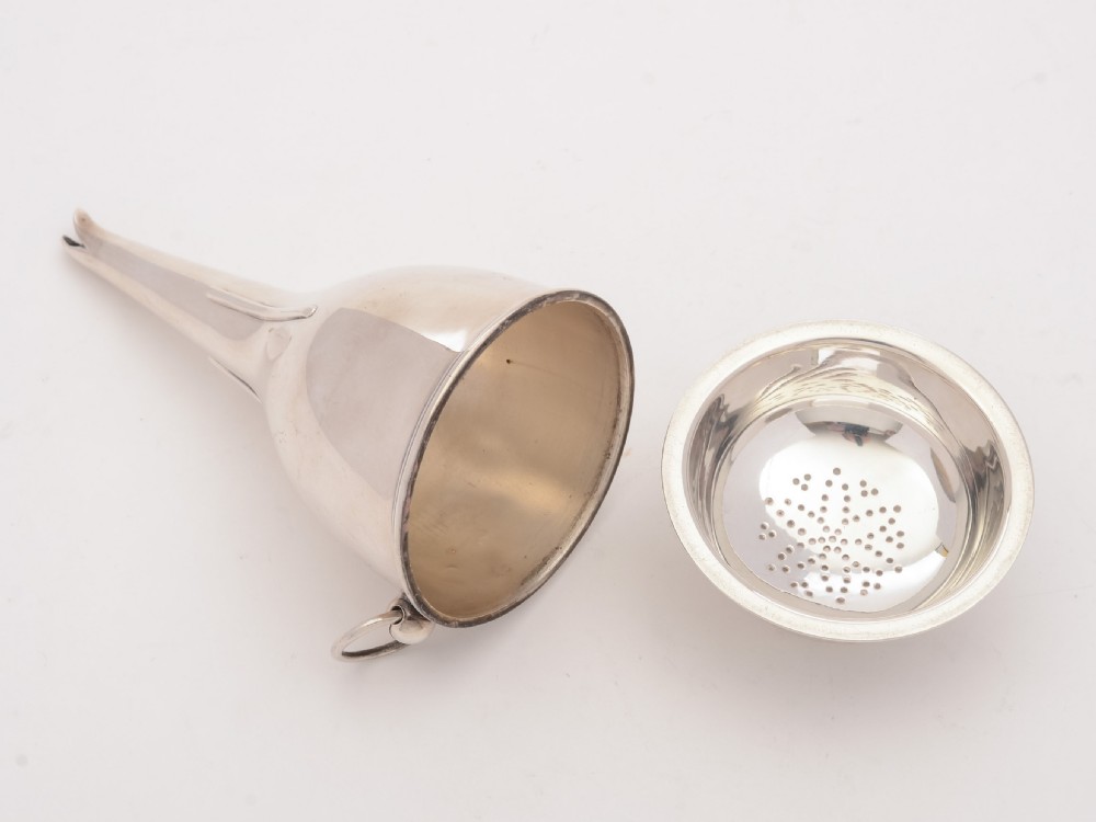 Nice Edwardian silver plated wine funnel circa 1905 View IV