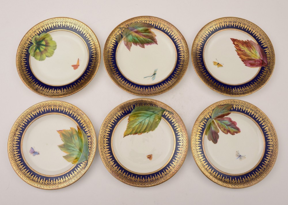 Gorgeous French Porcelain Dessert Set, Circa 1900 View V