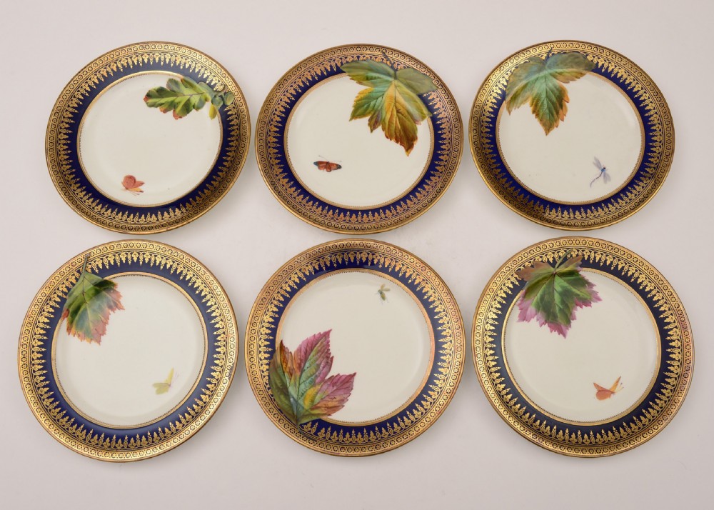 Gorgeous French Porcelain Dessert Set, Circa 1900 View VII