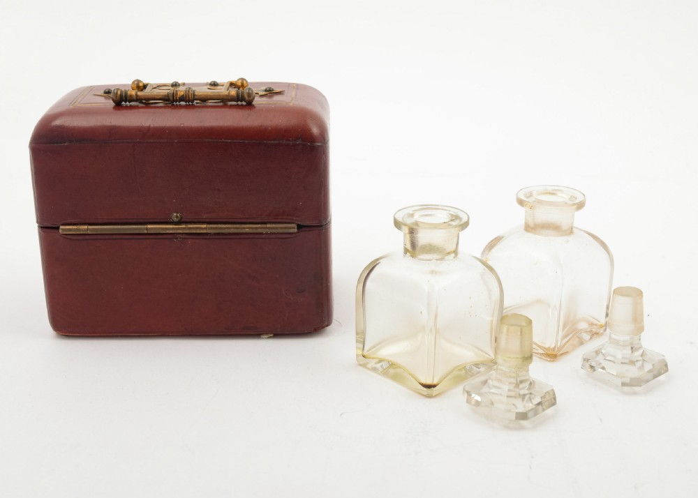 Gorgeous Edwardian Cased Scent Bottles circa 1905 View III