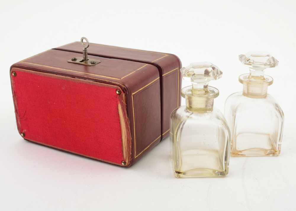 Gorgeous Edwardian Cased Scent Bottles circa 1905 View IV