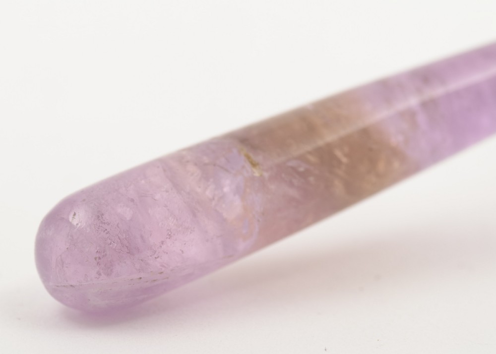 Unusual Victorian Magnifying Glass with Amethyst Handle - circa 1890 View IV