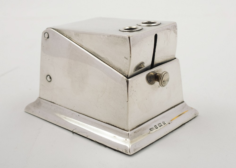 A Good Victorian Silver Table cigar Cutter, Birmingham 1900 View V