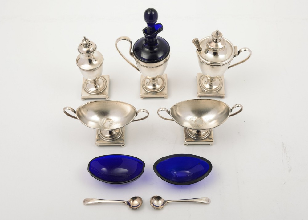 Elegant Georgian Style Cruet Set. Circa 1930 View II