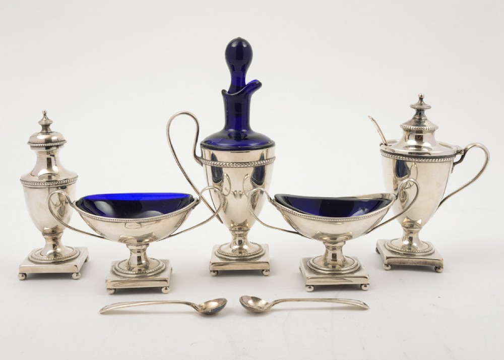 Elegant Georgian Style Cruet Set. Circa 1930 View IV