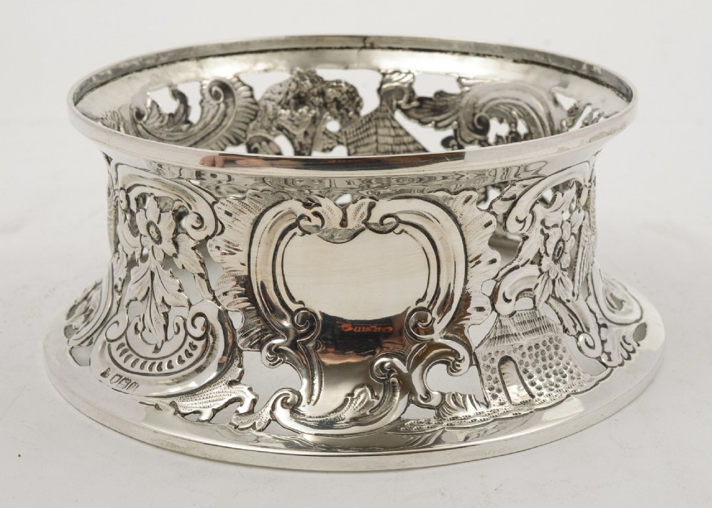 Fabulous Edwardian Irish Style Silver Dish Ring - London 1908