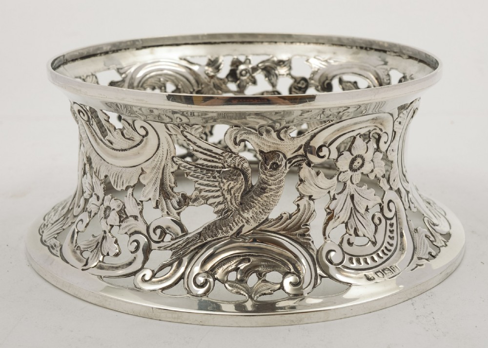 Fabulous Edwardian Irish Style Silver Dish Ring - London 1908 View II