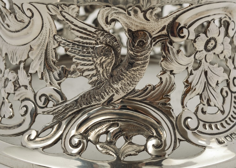 Fabulous Edwardian Irish Style Silver Dish Ring - London 1908 View IV