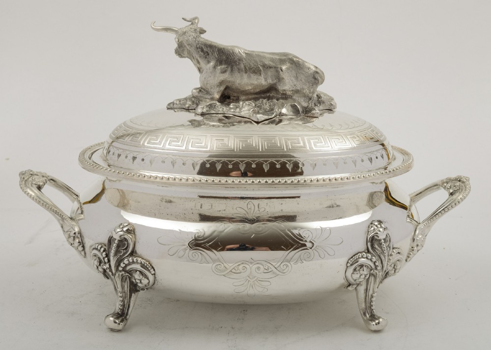 Superb Victorian Silver Plated Tureen. Circa 1880 View III