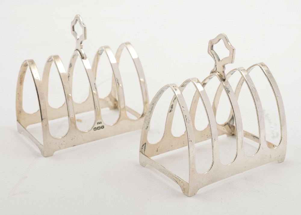 A Nice pair of Silver Toast racks - Sheffield 1940