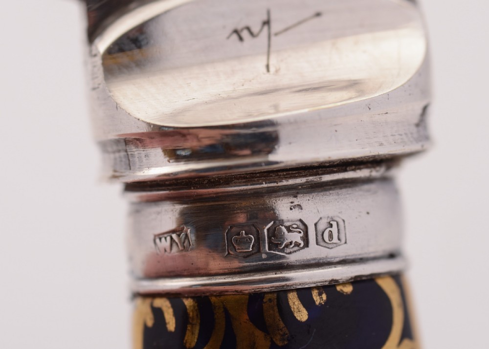 Lovely China Handled Cake Knife- Sheffield 1921 View V