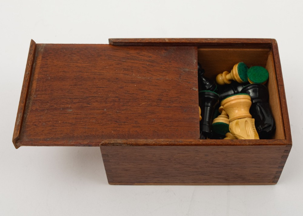 Gorgeous Stanton Style Chess Set - circa 1920 View III