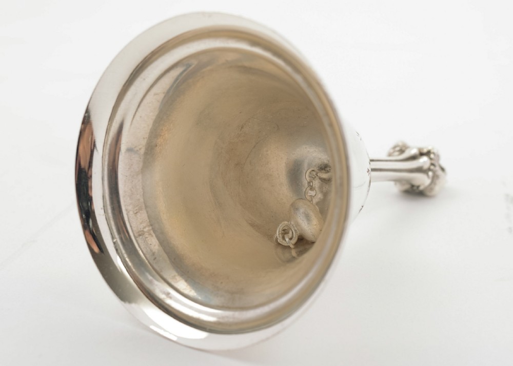 Unusual Edwardian Silver Plated Table Bell - circa 1905 View III