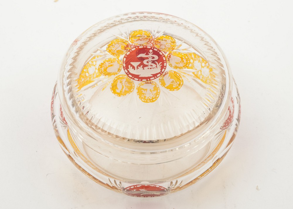 Pretty Edwardian Cut Glass Jar- circa 1905