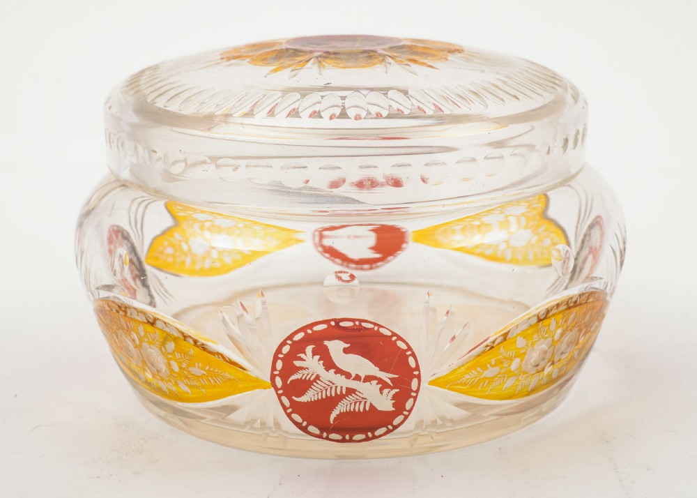 Pretty Edwardian Cut Glass Jar- circa 1905 View II