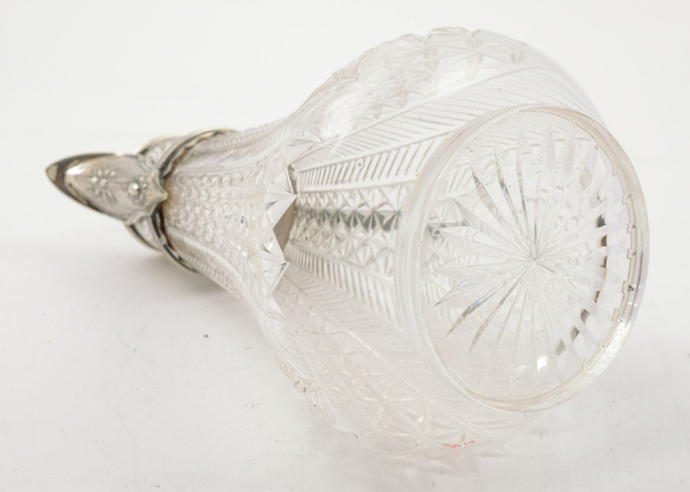 Lovely Victorian Cut Glass Claret Jug - circa 1890 View IV