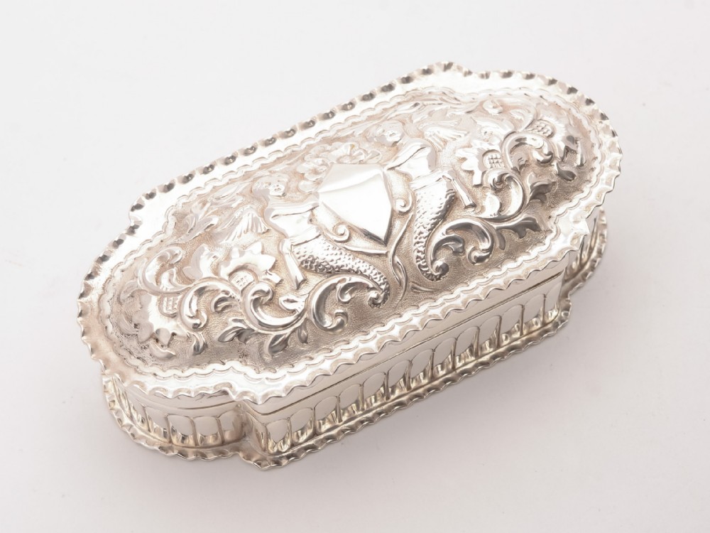 Gorgeous Victorian Silver Plated Trinket Box - circa 1890