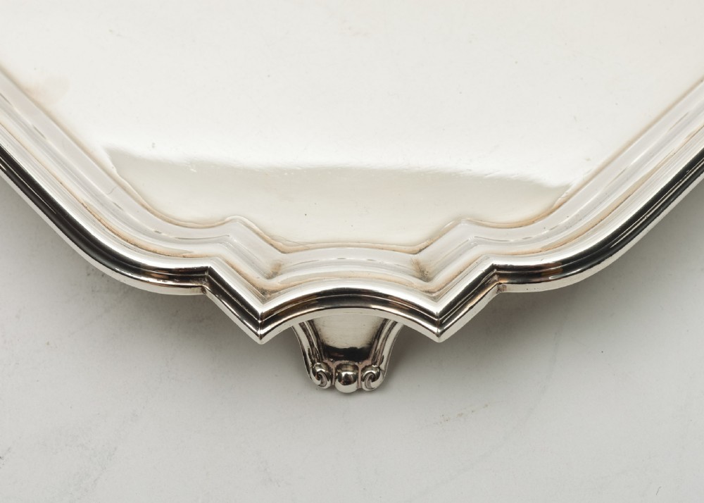 Lovely Art Deco Silver Plated Salver - circa 1930 View II
