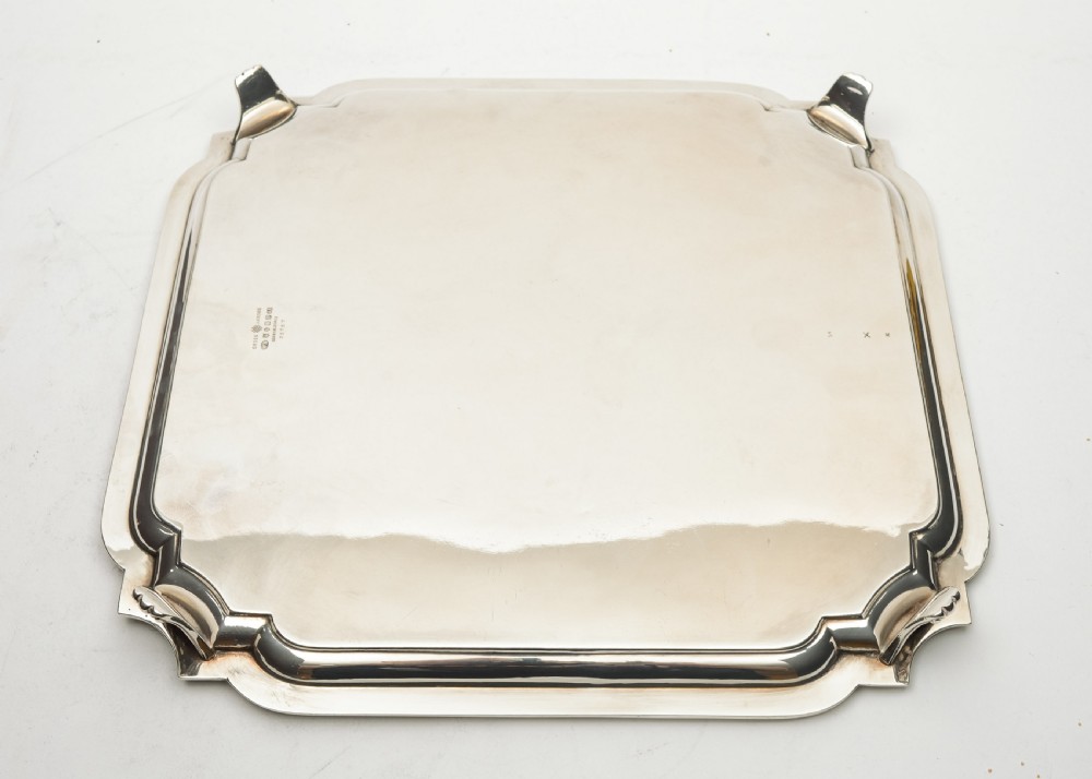 Lovely Art Deco Silver Plated Salver - circa 1930 View III