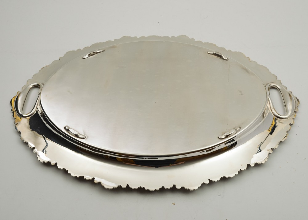 Lovely Victorian Irish Silver Plated Tray  - circa 1880 View II