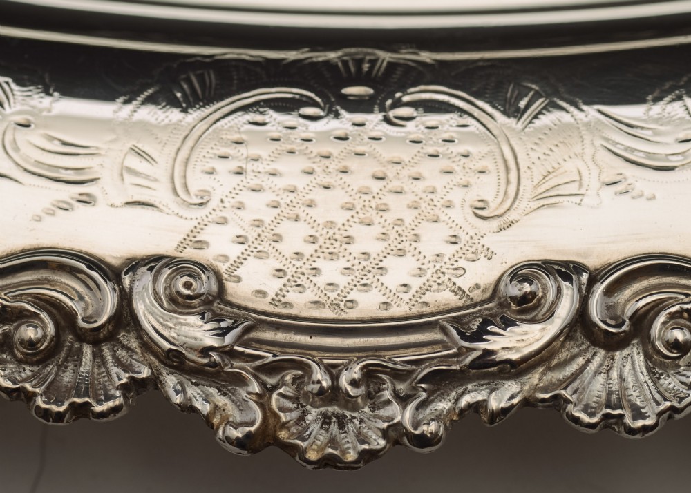 Lovely Victorian Irish Silver Plated Tray  - circa 1880 View IV