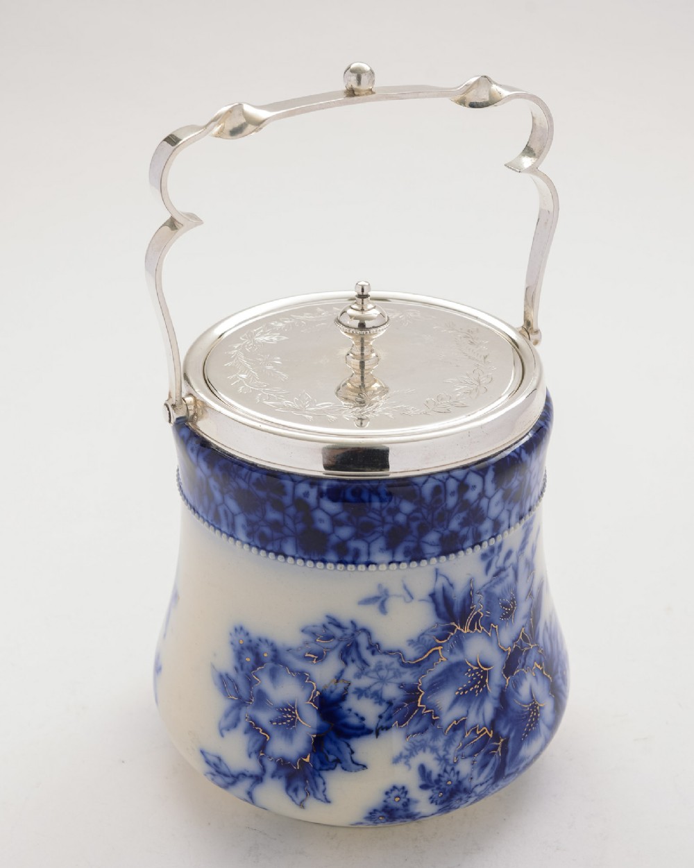 Lovely Victorian China Biscuit Barrel - 1895