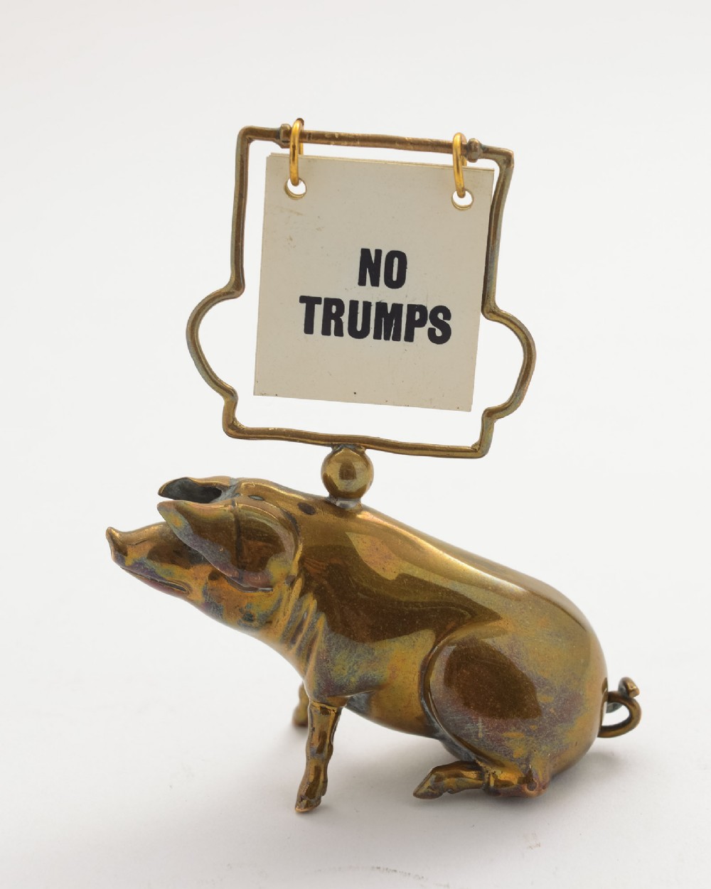 Unusual Brass Pig Trump Marker - circa 1930