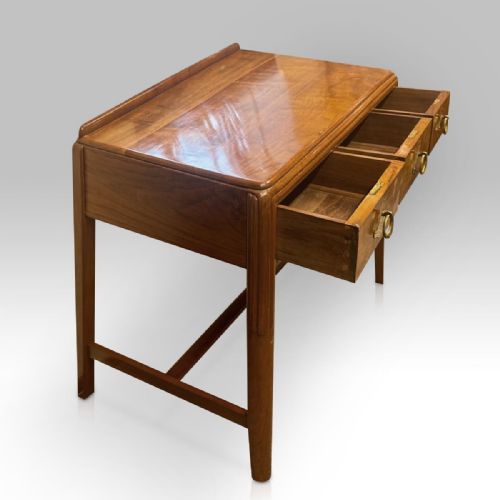 ART DECO WRITING TABLE ATTRIBUTED TO BATH CABINET MAKERS WALNUT - ADDITIONAL PHOTO 1
