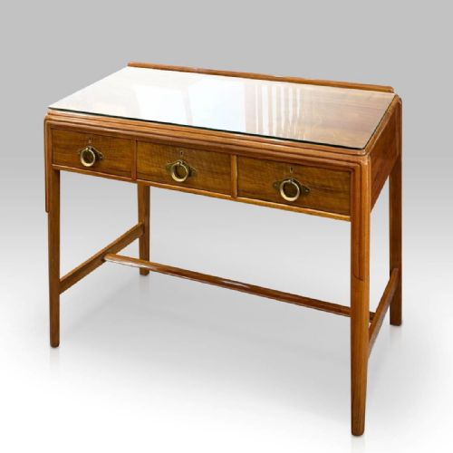 ART DECO WRITING TABLE ATTRIBUTED TO BATH CABINET MAKERS WALNUT - ADDITIONAL PHOTO 5