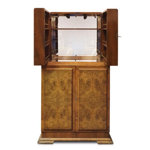 ART DECO COCKTAIL CABINET WALNUT FINE QUALITY - ADDITIONAL PHOTO 3