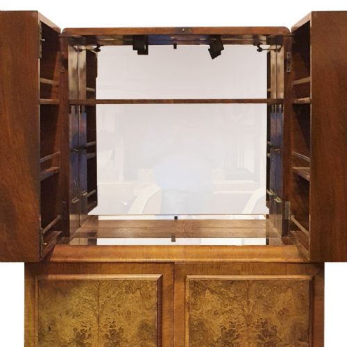 ART DECO COCKTAIL CABINET WALNUT FINE QUALITY - ADDITIONAL PHOTO 4