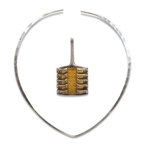 DAVIDANDERSEN OF NORWAY SILVER AND ENAMEL PENDANT TORQUE - ADDITIONAL PHOTO 6