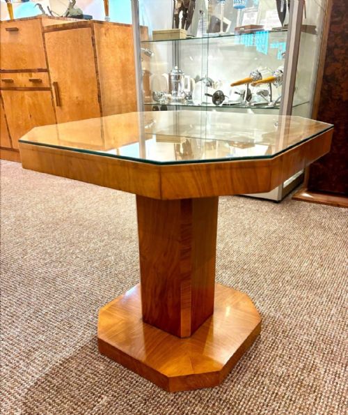 ART DECO COFFEE TABLE WALNUT 1930S EXCELLENT CONDITION - ADDITIONAL PHOTO 4