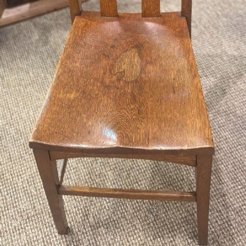 ARTS AND CRAFTS OAK CHAIR - ADDITIONAL PHOTO 4