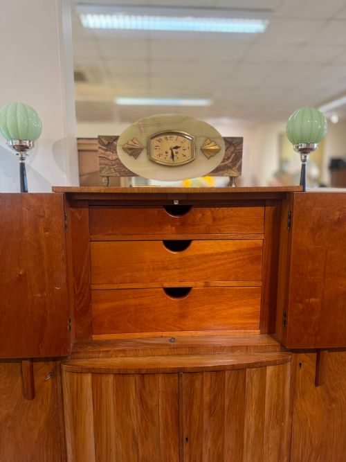ART DECO SIDEBOARD 1930S ATTRIBUTED TO EPSTEIN WITH CELLARET - ADDITIONAL PHOTO 2