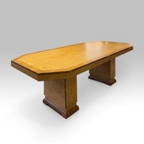 ART DECO DINING SUITE 6 CHAIRS BIRD'S EYE MAPLE 1930S - ADDITIONAL PHOTO 3